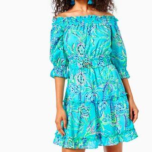 NWT Lilly Pulitzer Louisa Off-The-Shoulder Dress